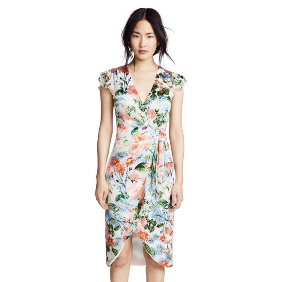 Alice + Olivia Dresses & Skirts - Alice + Olivia Garnet Dress in Floral Fields 8